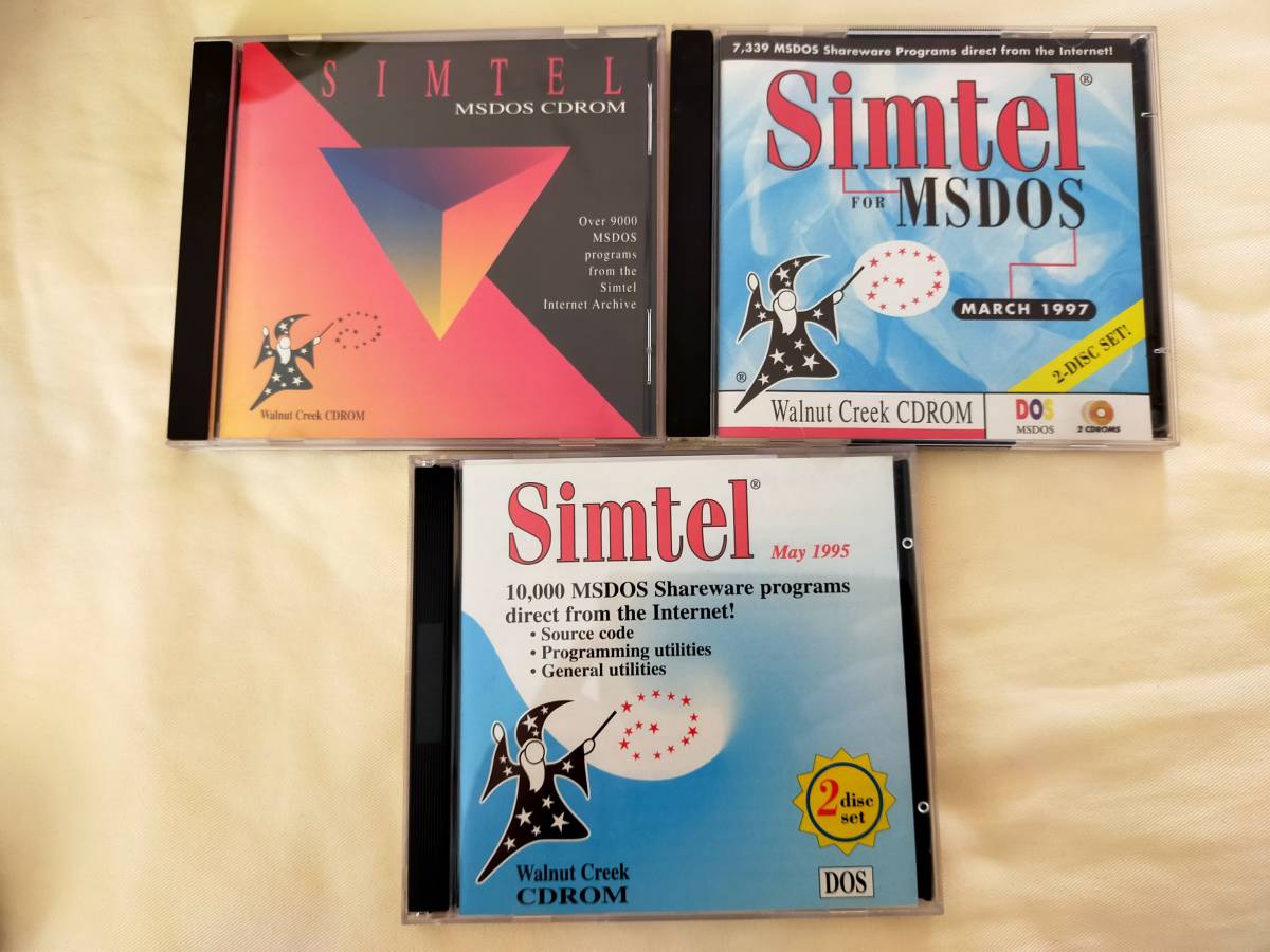 Walnut Creek SIMTEL MSDOS CDROM October 1993/May 1995/March 1997 全部で5枚 HP200LXの画像1