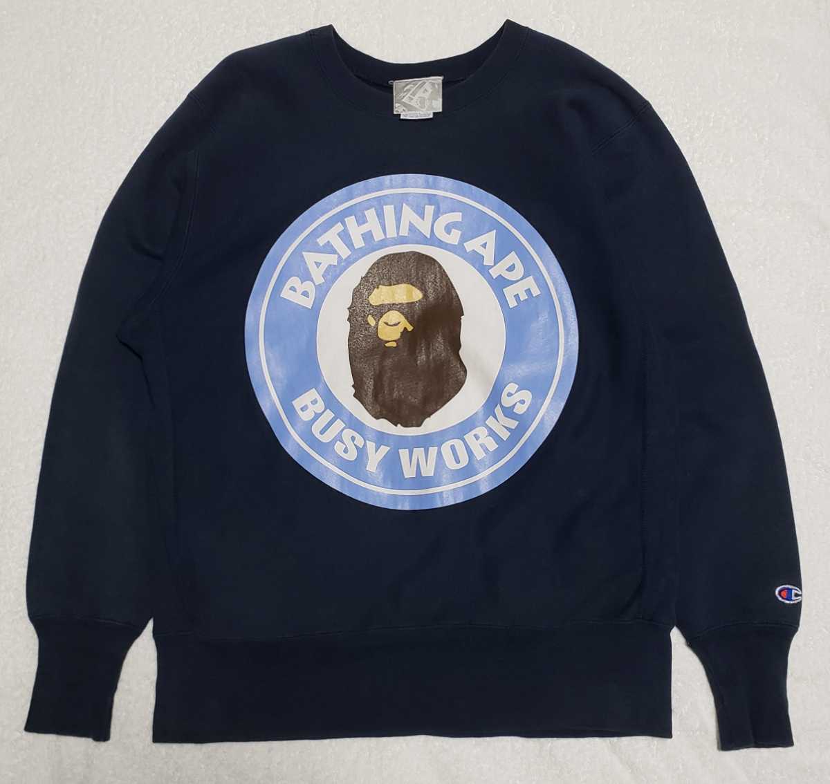 s VINTAGE A BATHING APE USA製 CHAMPION REVERSE WEAVE ア