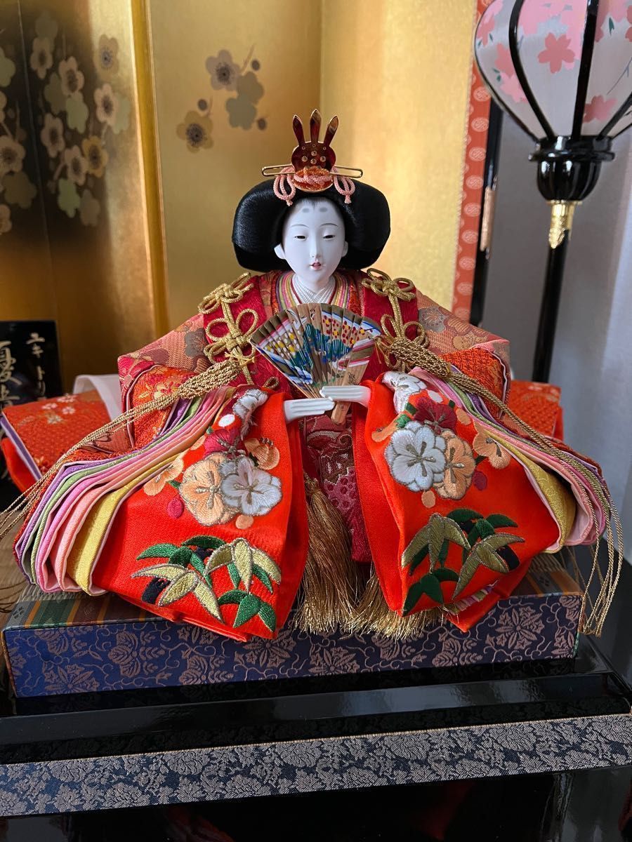 ①吉徳 優貴ひな トリイユキ 東旭作 雛人形 親王飾り ひな祭り