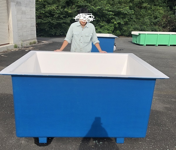 水深80cmシリーズ】FRP水槽 1500リットル 150cm×125cm×80cm
