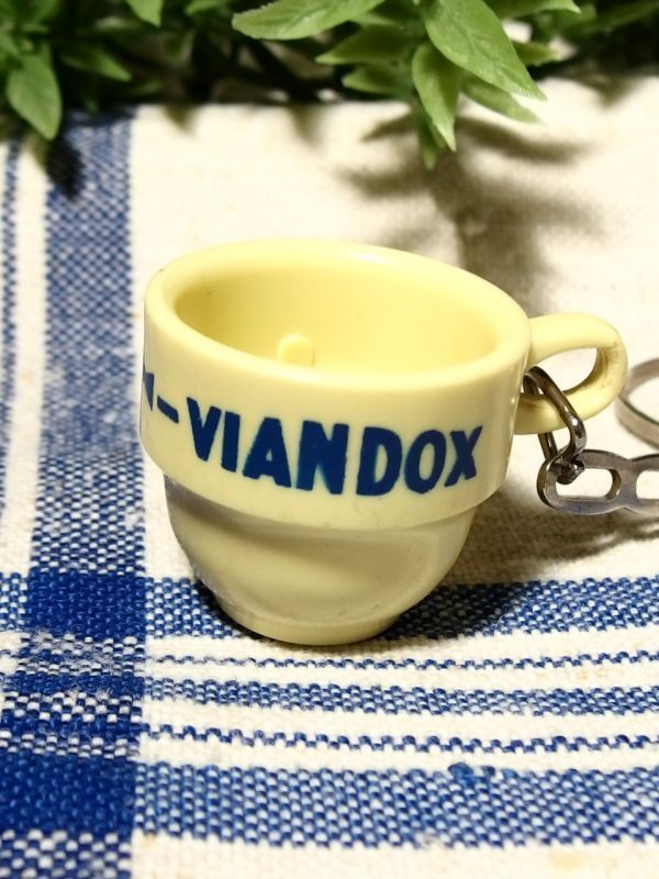 フランスキーホルダー viandox コーヒーカップ ヴィアンドックス コーヒー豆 カフェの画像1