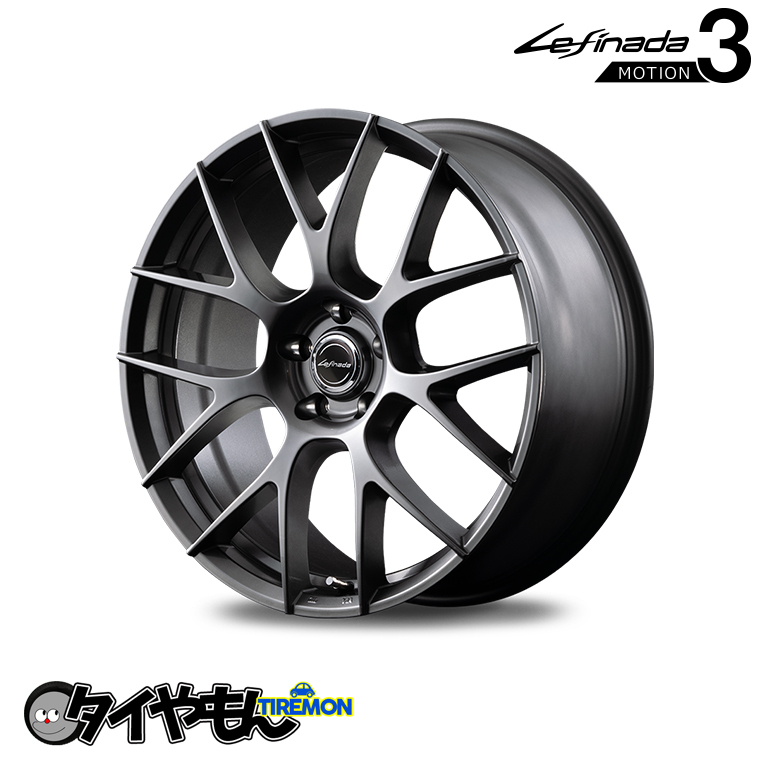 MID WHEELS Lefinada MOTION3 ラフィナーダ 18インチ 5H114.3 8J +41 2本セット ホイール メタルコート 14R球面座 M14×1.5ボルト車専用_画像1