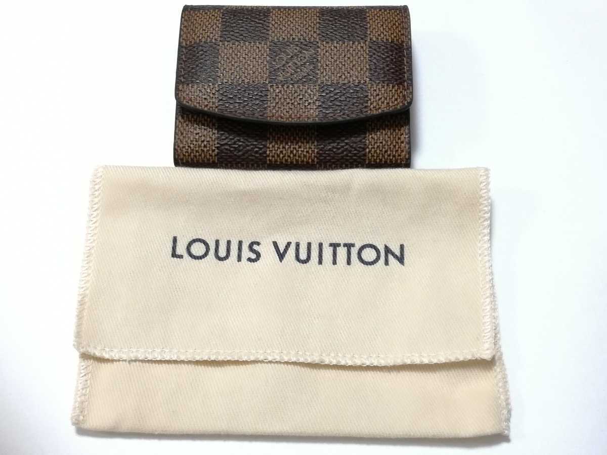 美品 LOUIS VUITTON ルイヴィトン カフス ケース付き モノグラム シルバー M61971 ブトン ドゥ マンシェット カフリンクス 3-41