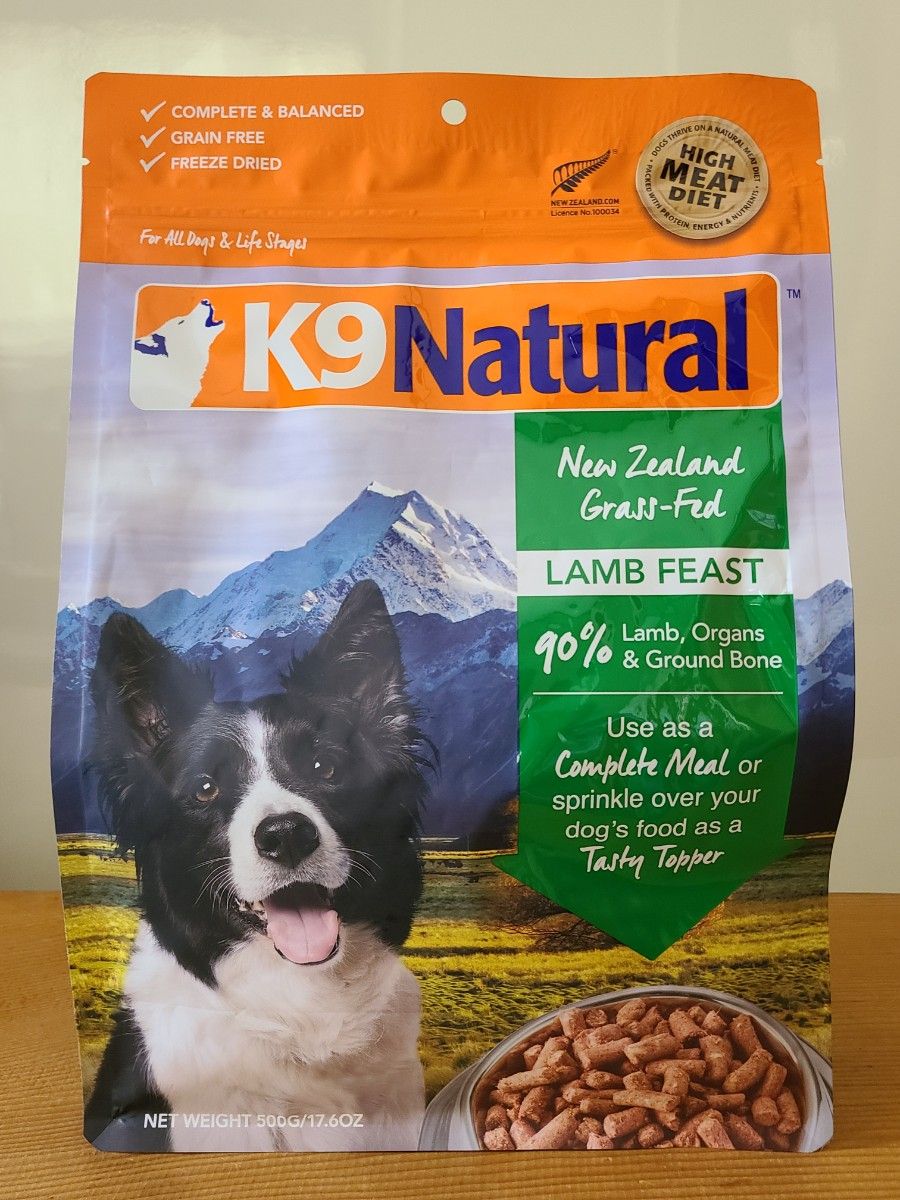 K9ナチュラル ドッグフード フリーズドライ ラム・フィースト 500g