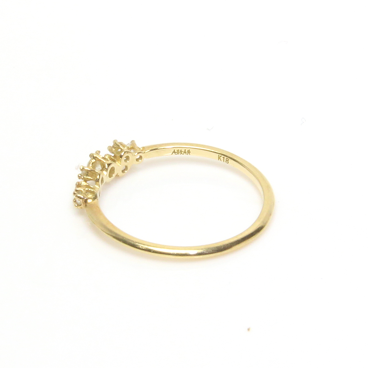 アーカー BBリング K18 指輪 7号 D0.10ct 0.9g AHKAH AB1740010200-