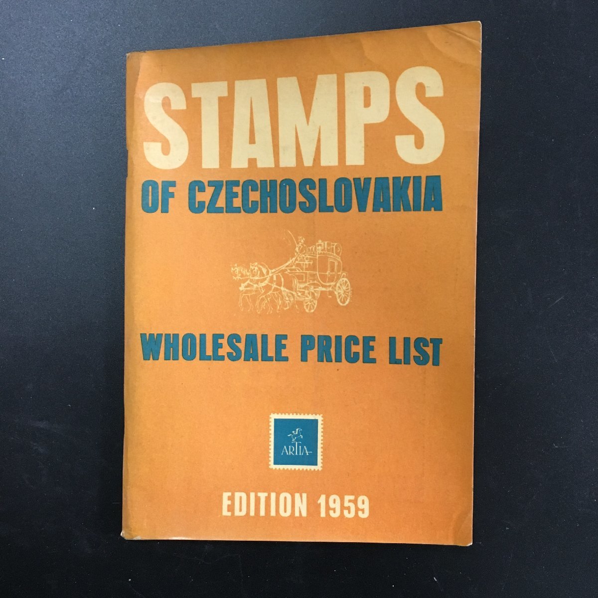洋書『チェコスロバキアの切手』　stamps of czechoslovakia wholesale price list　1959　カタログ　郵趣_画像1