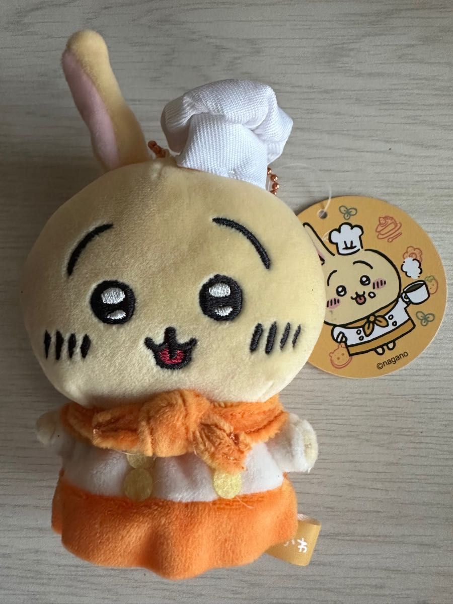 うさぎ コックさん ぬいぐるみマスコット ちいかわカフェ コック ちいかわ ハチワレ うさぎ ちいかわらんど