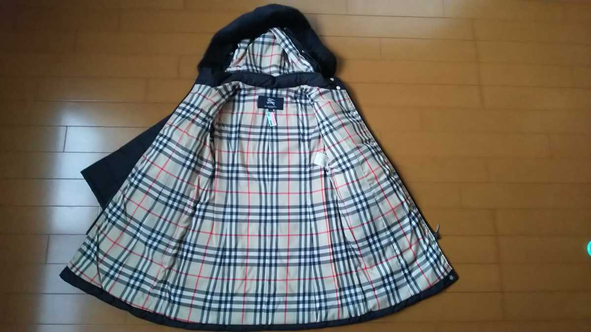 バーバリー 黒コート 120 BURBERRY LONDON お出かけ