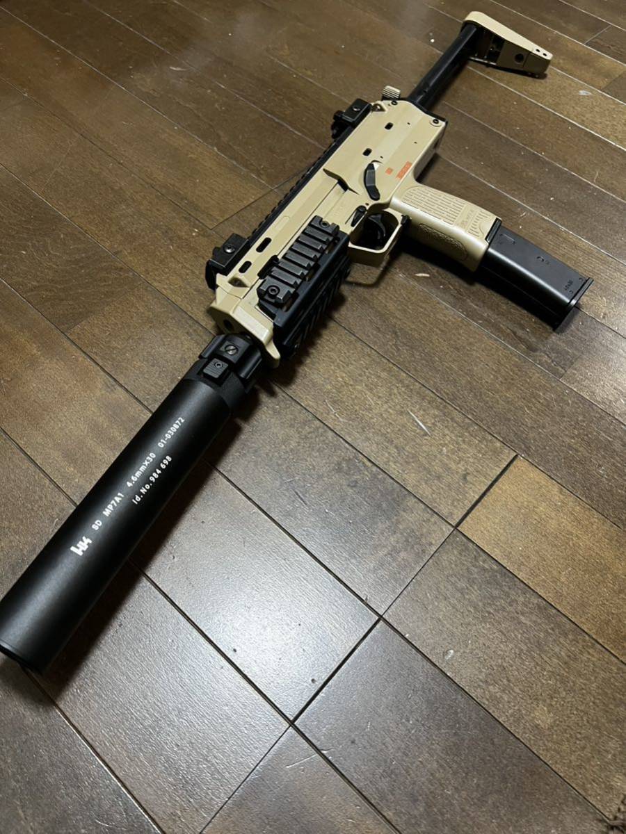 東京マルイ MP7A1 ガスブロ TANカラー 外装カスタム トイガン | red