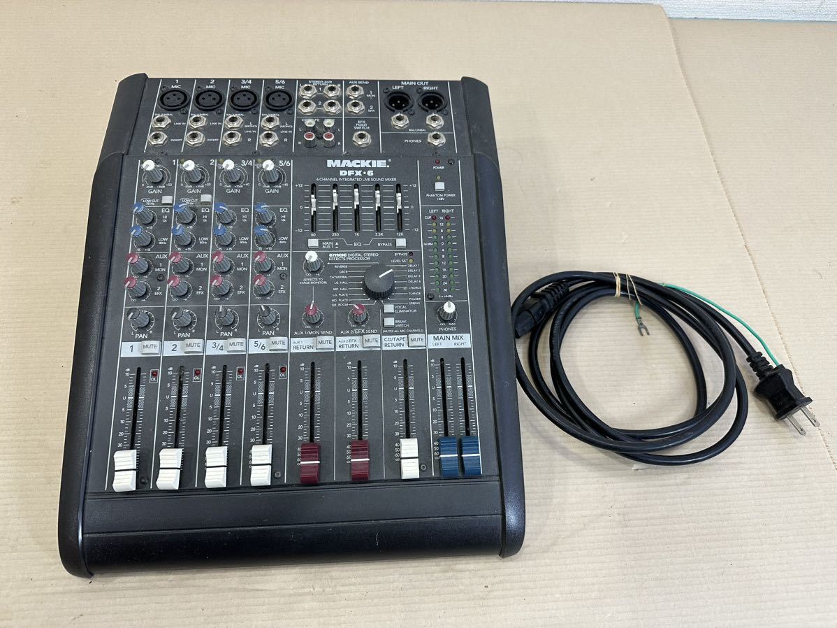 送料無料/即納】 MACKIE マッキー DFX-6 アナログミキサー 6ch