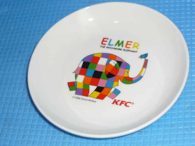 b★未使用★ELMER エルマー　陶器製カードホルダー&ペン立てとプレート皿_画像4