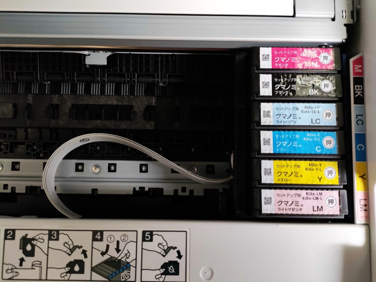 EPSON A4カラープリンター EP-879AW ジャンク品扱い_画像2
