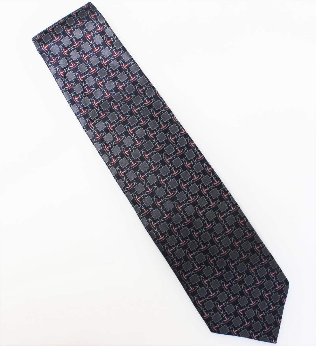 UE36 Vivienne Westwood галстук ita задний производства шелк 100% шелк общий o-b рисунок VivienneWestwood небо body o-b
