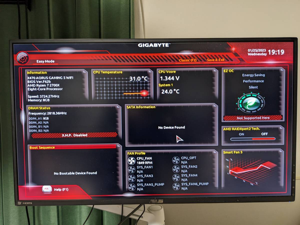 とっておきし新春福袋 白 ゲーミングPC Ryzen7 - 2700x GTX1070 8コア
