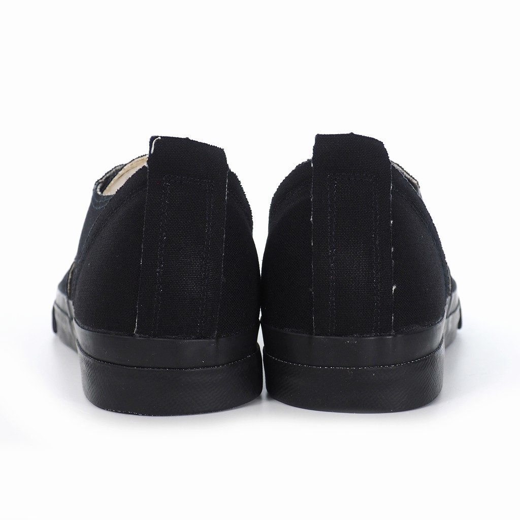 未使用品 アンダーカバー UNDERCOVER 22AW TOE LOGO CANVAS SNEAKERS キャンバス ロゴ ローカット スニーカー 黒 ブラック L 27-27.5cm_画像4