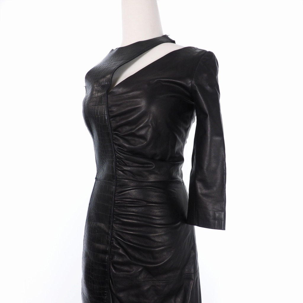 未使用品 オフホワイト OFF WHITE CROCO ONE GLOVE SLEEVE DRESS