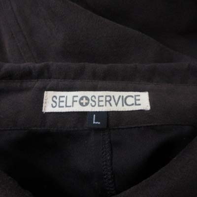 セルフプラスサービス SELF+SERVICE チュニック 長袖 フェイクスエード ウエストマーク L 茶 ブラウン /YI ●RY レディース_画像6