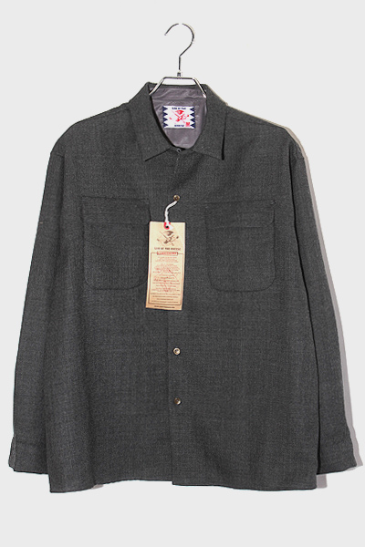 L 未使用品 2022AW SON OF THE CHEESE サノバチーズ Tweed Shirt ツイードシャツ Gray グレー SC2220-SH05 /■In2 メンズ