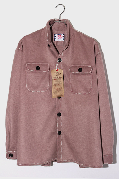 L 未使用品 2022AW SON OF THE CHEESE サノバチーズ Stitch Shirt 長袖 ステッチシャツ BROWN ブラウン SC2220-SH04 /■In2 メンズ_画像1