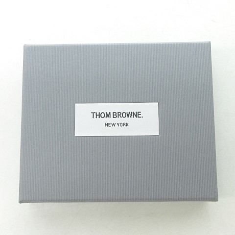 未使用品 トムブラウン THOM BROWNE 箱有 タグ付 カードケース レザー