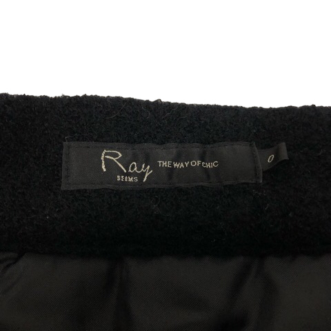  Ray Beams Ray Beams flair skirt gya The - mini height wool .0 black black lady's 