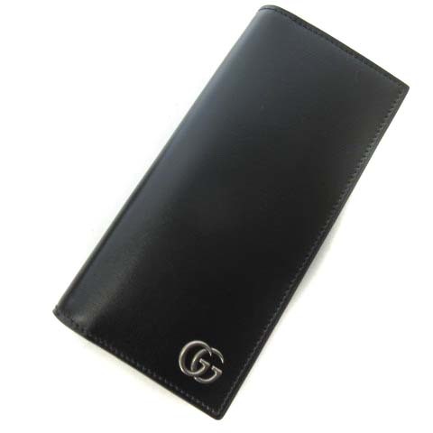 グッチ GUCCI 美品 428740・2067 GGマーモント レザーロングウォレット