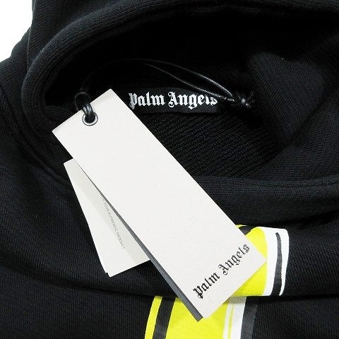 未使用品 22AW パームエンジェルス PALM ANGELS BANANA HOODY BLACK YELLOW スウェット パーカー 長袖 プリント プルオーバー カットソー S_画像7