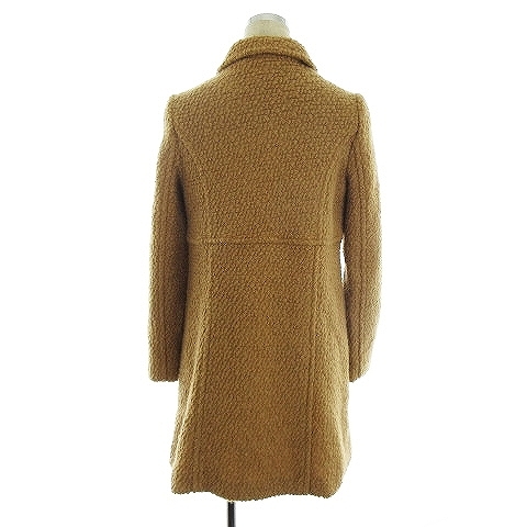  Olive des Olive OLIVE des OLIVE coat turn-down collar long sleeve long thick wool plain tea Brown outer /MO lady's 