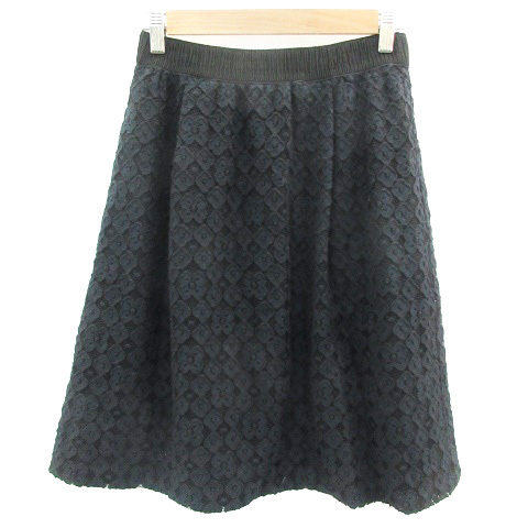  Courreges courreges flair skirt mi leak height total pattern 38 navy navy blue /YM30 lady's 