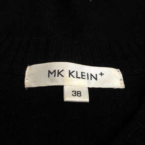 クランプリュス ミッシェルクラン KLEIN PLUS ニット セーター 長袖 オープンショルダー 無地 38 ブラック 黒 /MS9 ■MO レディース_画像5