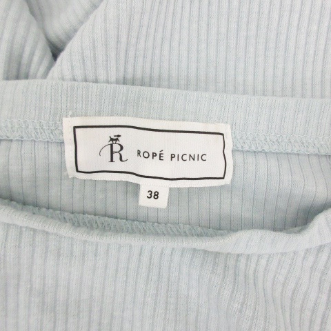 ロペピクニック ROPE Picnic カットソー 七分袖 ラウンドネック 38 ミントグリーン /YM41 ■MO レディース_画像4