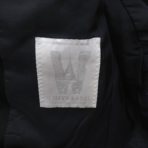 ユナイテッドアローズホワイトレーベル UNITED ARROWS White Label テーラードジャケット シングル 総裏地 46 黒 ブラック /AU ■MO メンズ_画像8