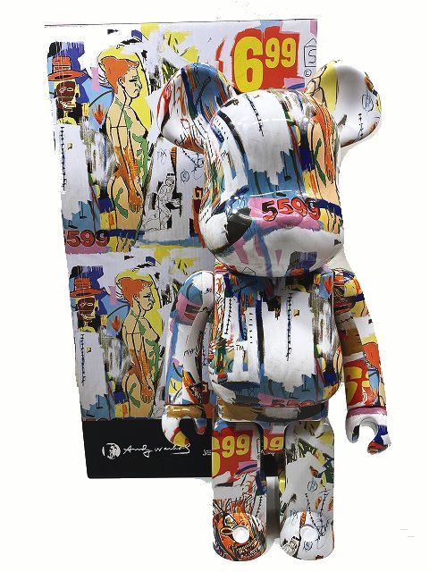 ベアブリック BE@RBRICK ANDY WARHOL x JEAN-MICHEL BASQUIAT #1 1000% バスキア アンディウォーホール メディコムトイ フィギュア_画像1