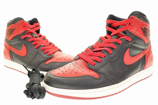 ナイキ NIKE AIR JORDAN 1 RETRO HIGH OG BANNED 2016 29cm BRED 555088-001 エア ジョーダン I レトロ ハイ バーンド ブレッド 230117の画像1