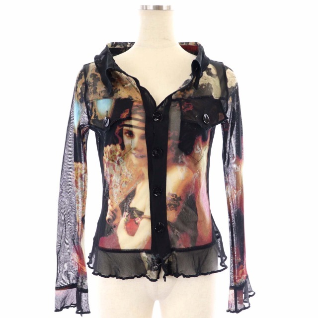 ジャンポールゴルチエ Jean Paul GAULTIER パワーネットシャツ 長袖
