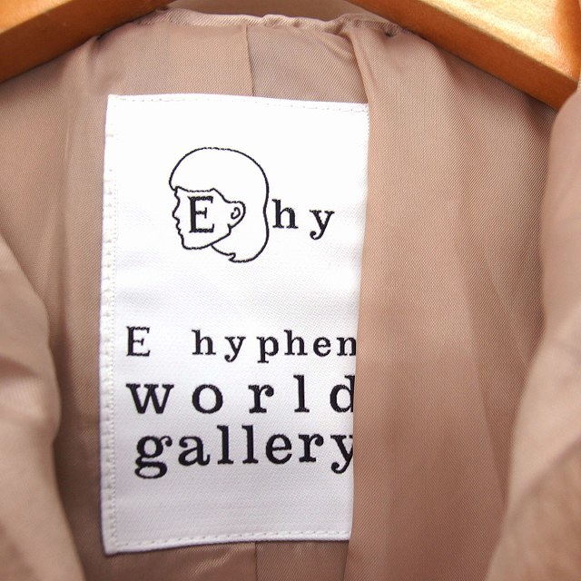  E hyphen world gallery E HYPHEN WORLD GALLERY duffle coat outer Short fake leather hood F