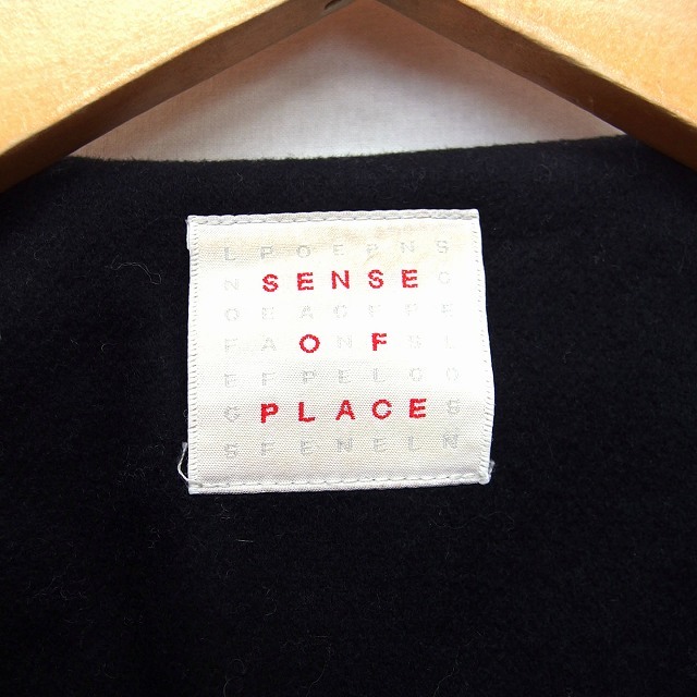 センスオブプレイス バイ アーバンリサーチ Sense of Place by Urban Research チェスター コート ロング Free 黒 /HT17 レディース_画像3