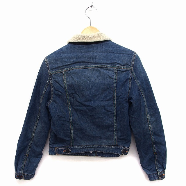  Koo kai KOOKAI Denim jacket outer switch boa denim jacket G Jean 38 blue blue /FT32 lady's 