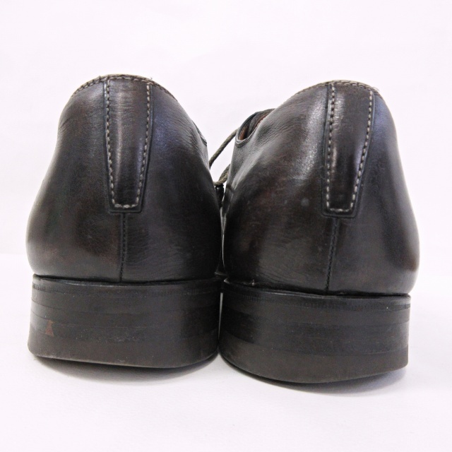 ロエベ LOEWE ビジネスシューズ ドレスシューズ 革靴 レザー レースアップ ダイナイトソール 黒 ブラック 41 1/2 約26.5cmの画像3