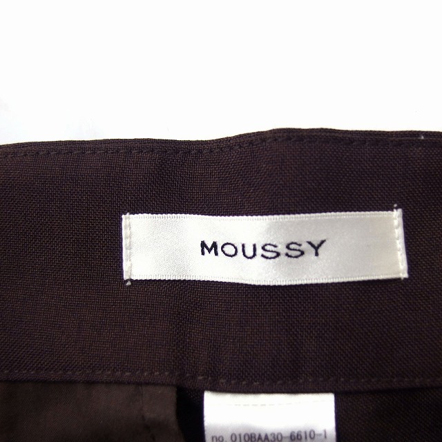  Moussy moussy tuck конические брюки центральный Press высокий талия одноцветный простой 1 Brown чай /FT8 женский 