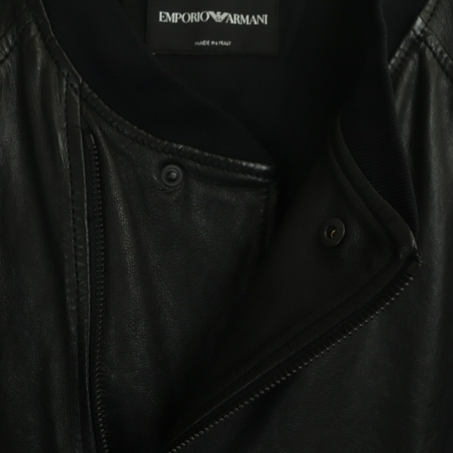 エンポリオアルマーニ EMPORIO ARMANI ラムレザージャケット ブルゾン