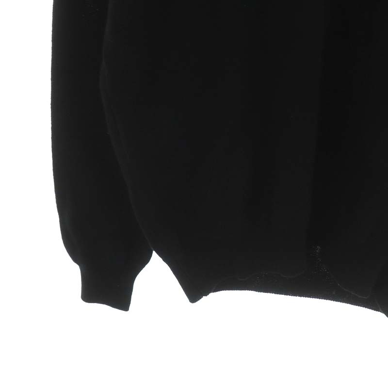 未使用品 シーピーカンパニー C.P.COMPANY LENS CREW Knit ニット セーター コットン 長袖 56 XL 黒_画像5