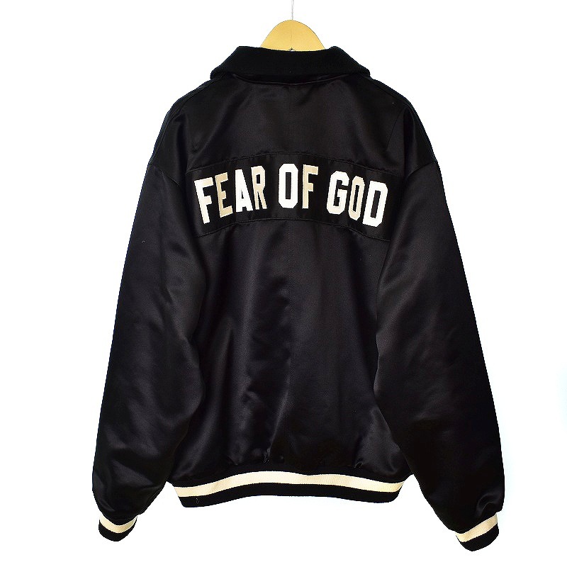 激レア】FEAR OF GOD サテンベースボールコーチジャケット ブラック
