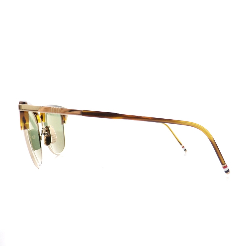 Tom Brown THOM BROWNE солнцезащитные очки walnut пластиковая оправа трехцветный чай цвет чёрный TB-505-D-WLT-GLD-56 /SI41 мужской 