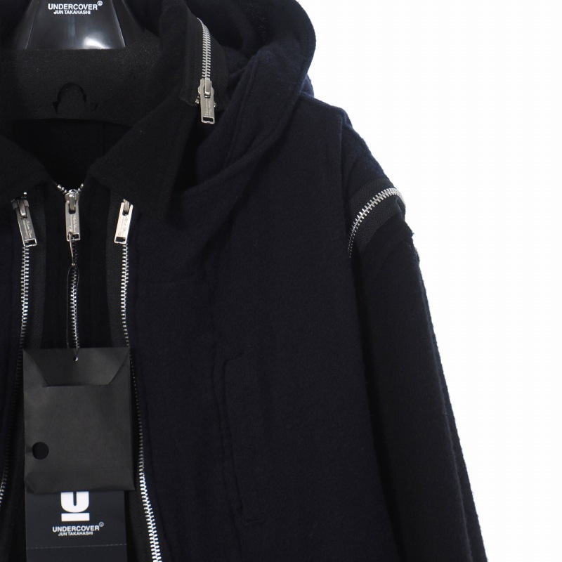未使用品 アンダーカバー UNDERCOVER 21AW 縮絨 ウール レイヤード