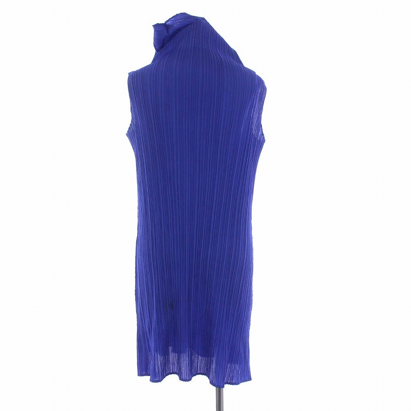 リアルリアルPLEATS PLEASE ノースリーブハイネックワンピース ロング