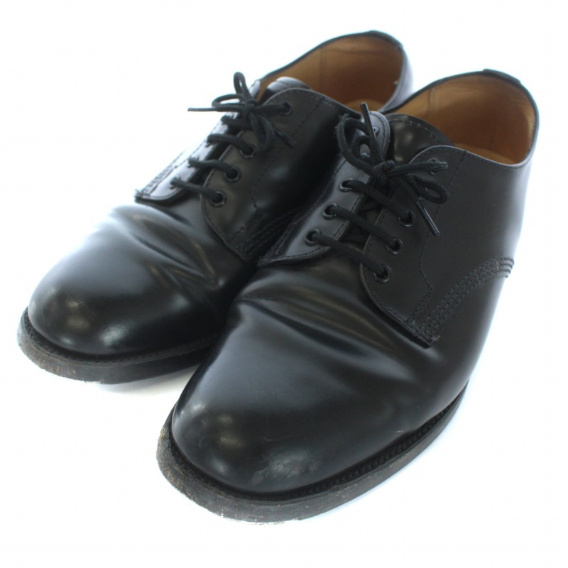 サンダース SANDERS FEMALE PLAIN TOE SHOE ドレスシューズ レースアップ レザー UK5.5 24.5cm 黒 ブラック 1052B /BM レディース_画像1