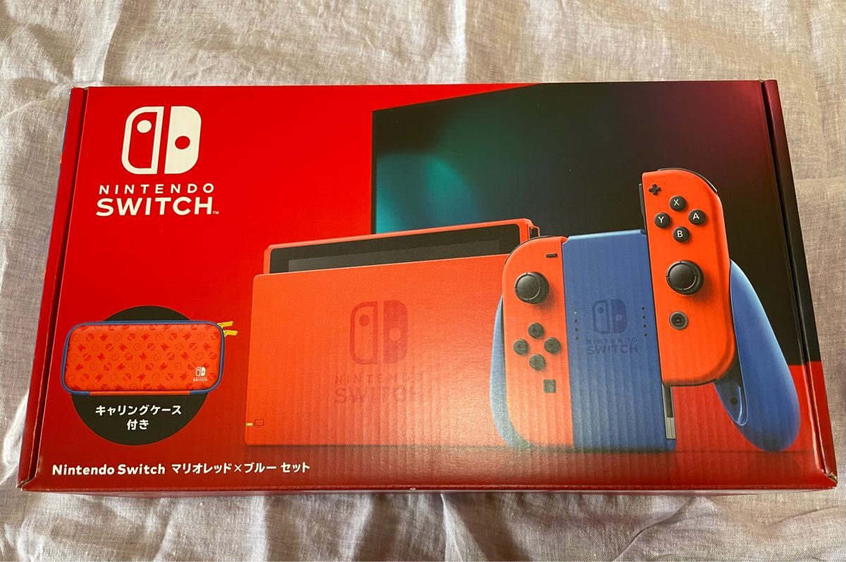 任天堂 スイッチ Nintendo switch マリオレッド×マリオブルー本体　（ほぼ未使用美品） テレビゲーム Switch