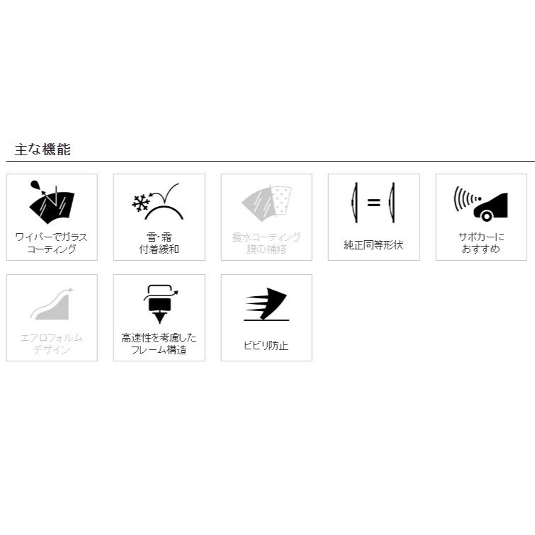 NWB 強力撥水コートグラファイトワイパー トヨタ ターセル(セダン) EL51/EL53/EL55/NL50 単品 助手席用 HG45A 送料無料_画像2