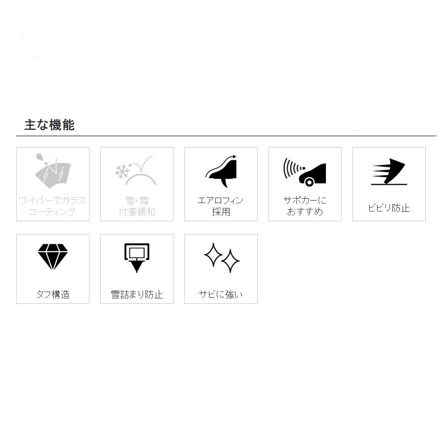 NWB グラファイトデザイン雪用ワイパー スズキ ワゴンR/ワゴンRスティングレー MH35S/MH55S/MH85S/MH95S 単品 運転席用 D50W 送料無料_画像2